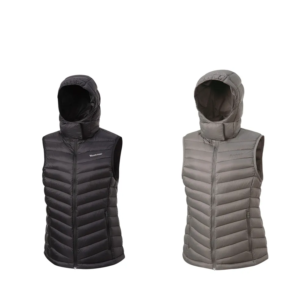 【Mountneer 山林】女輕量700FP鵝絨背心-S-2L-52V02(羽絨/保暖舒適/背心)