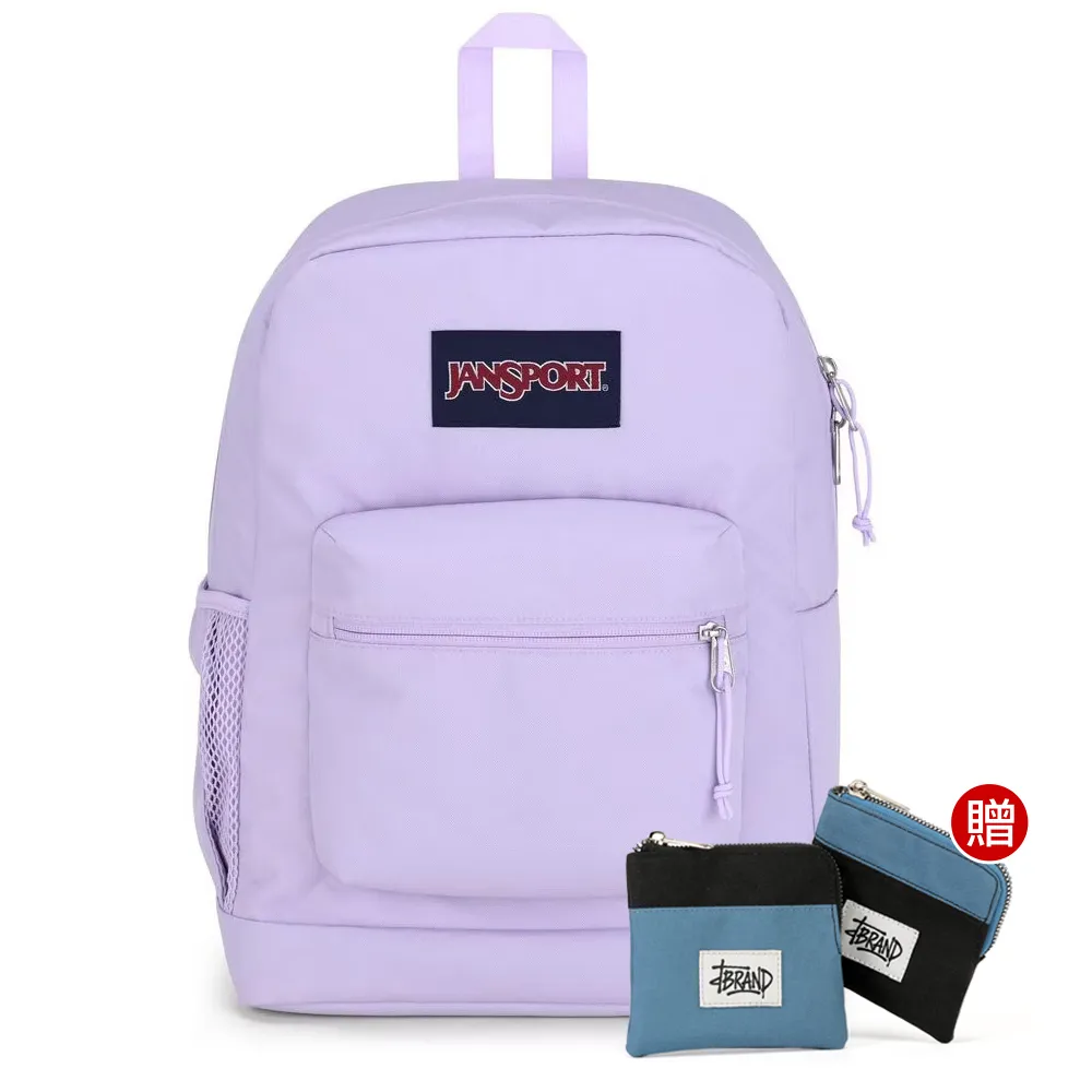 【JANSPORT】雙11 CROSS TOWN PLUS 校園系列後背包(柔和紫)
