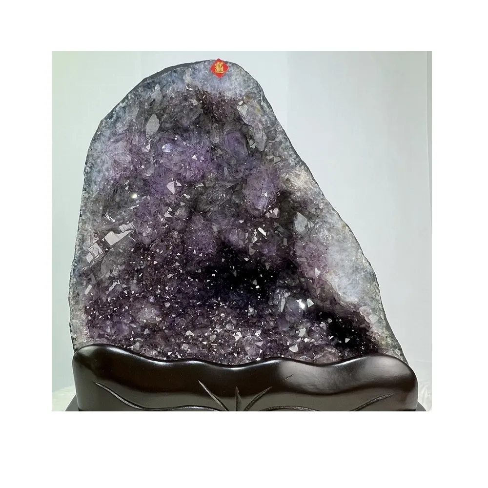 【恬芯晶品】巴西13.1KG特殊強運紫晶洞新居財位擺設KA30(紫水晶洞開運水晶洞招財招貴人新居開業紫晶洞新春)