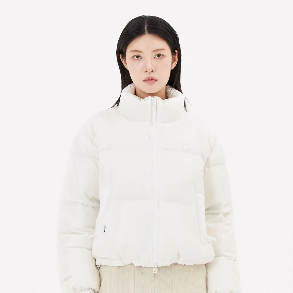 【Mark Gonzales】女裝 小天使短版 羽絨外套 - 白色