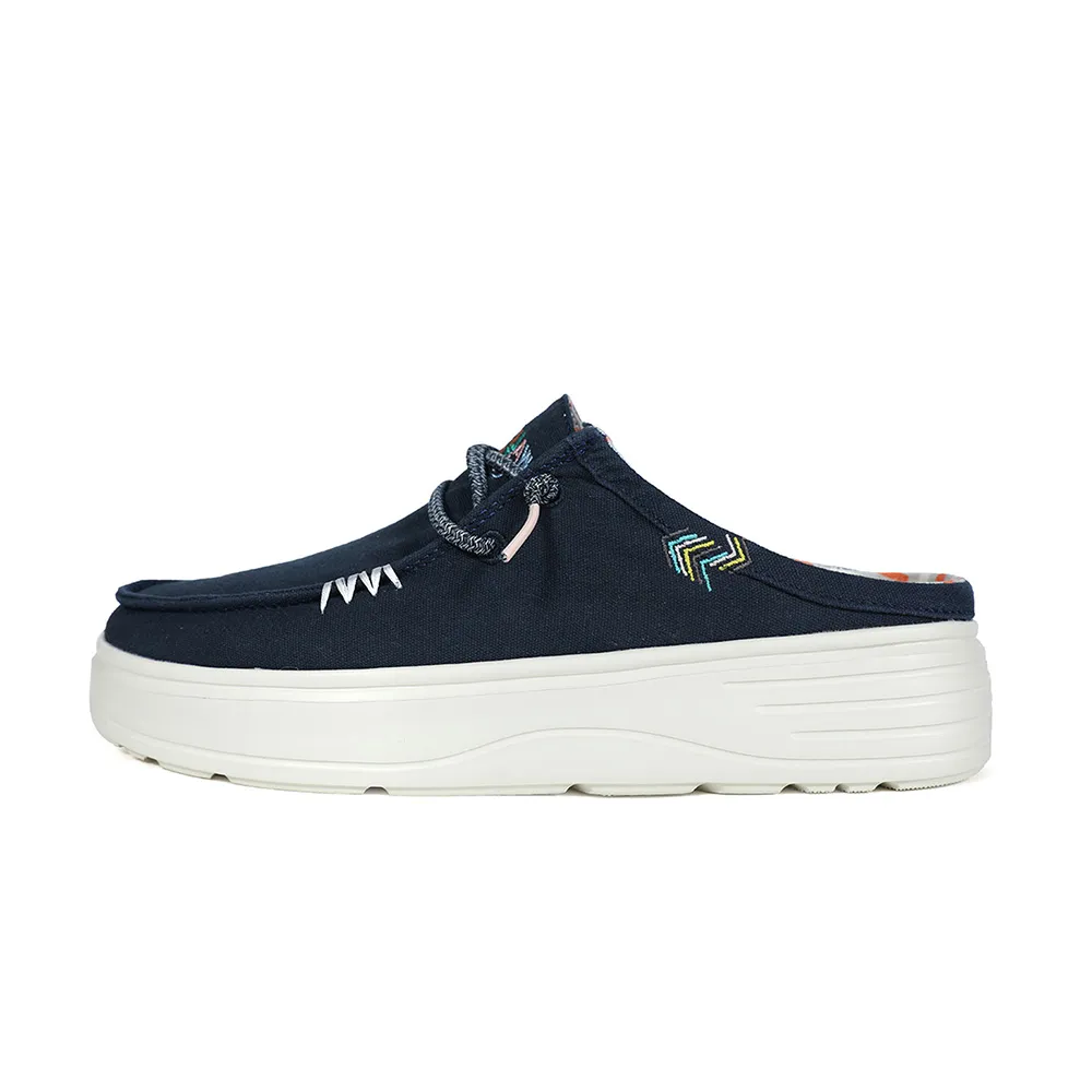 【Walk In Pitas】女鞋 BLOCK CAPARICA 厚底時尚穆勒鞋/休閒鞋(PI2524-047 伯爵藍)