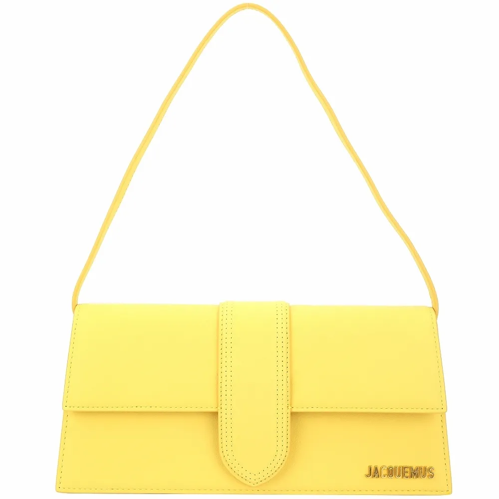 【JACQUEMUS】Le Bambino 小牛皮手提 肩背信封包(黃色)(南法小眾精品)