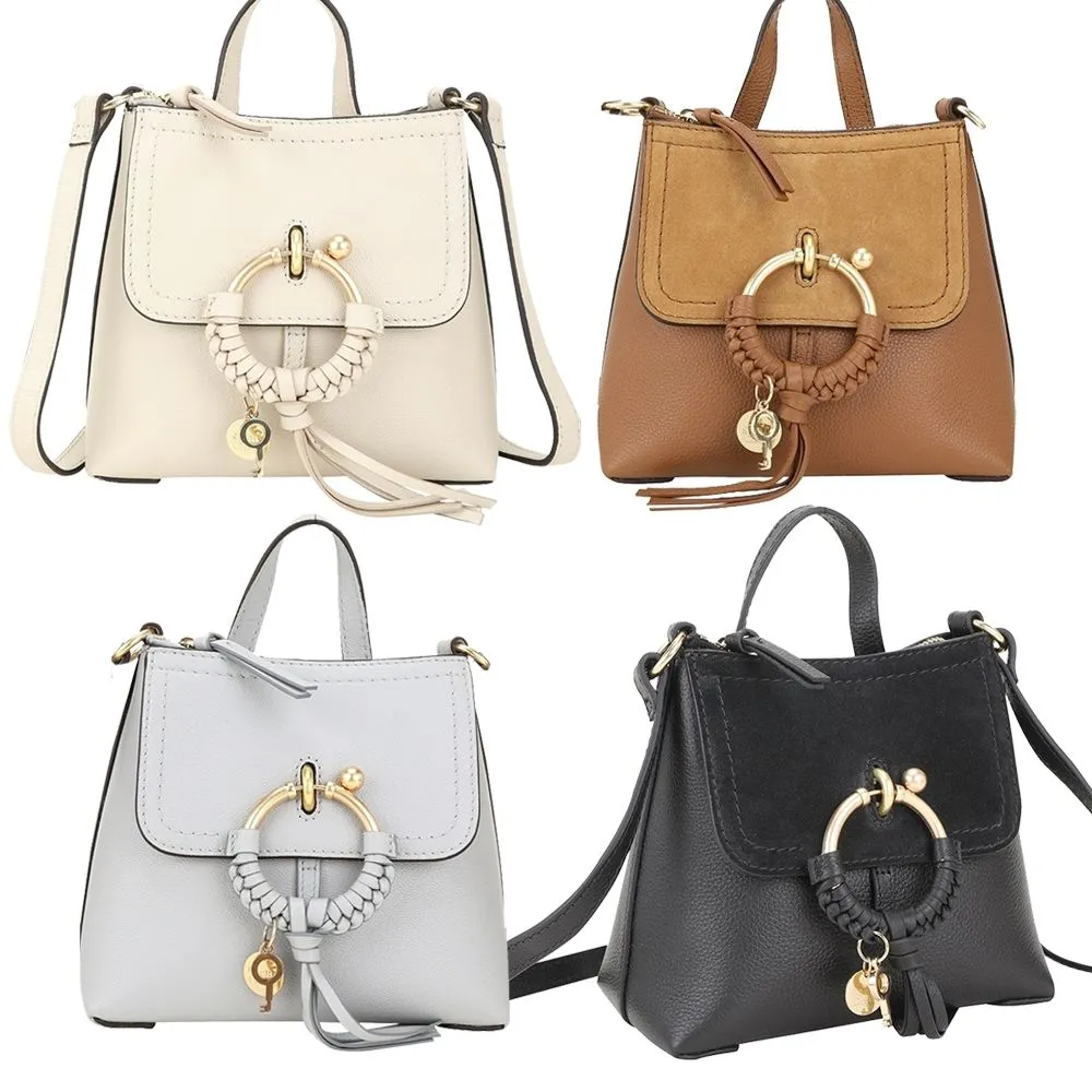 【See by Chloe’】Joan 牛皮拼接後背包(多色可選)