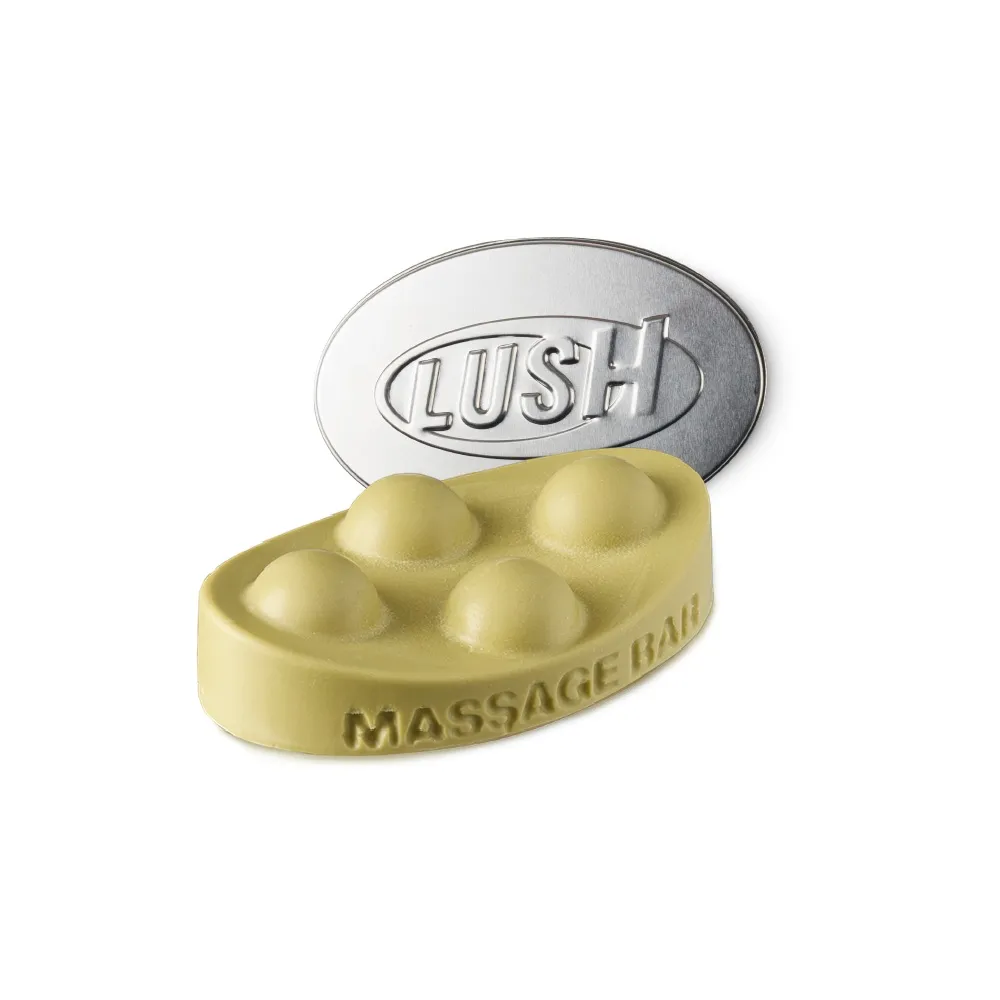 【LUSH 嵐舒】一起森巴舞組合(按摩芭x1+橢圓鐵盒x1/按摩油/咖啡因/蓖麻/可可)