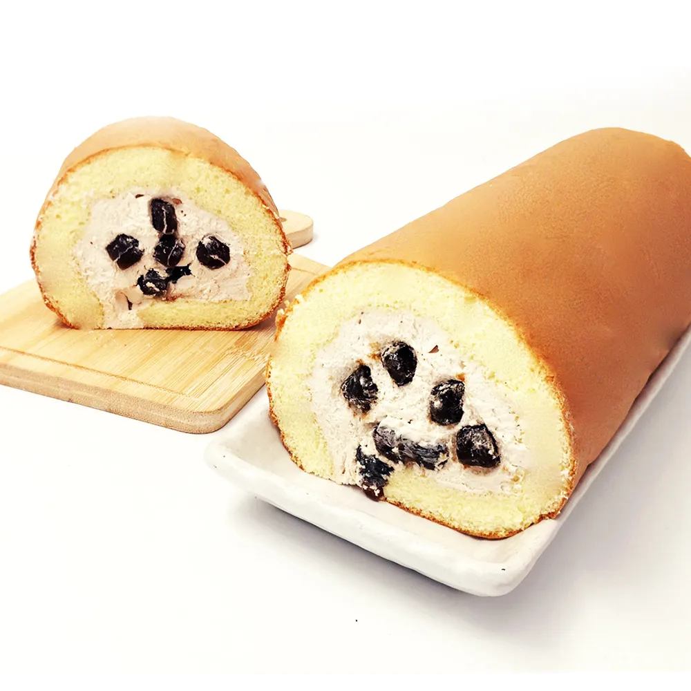 【格麥蛋糕】黑珍珠鮮奶茶捲*6條(新鮮製作)