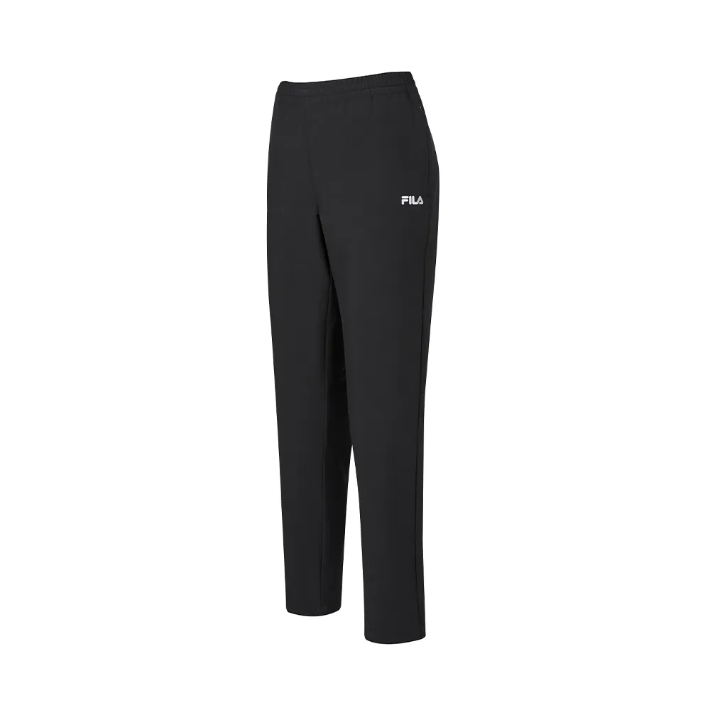 【FILA】女平織長褲-黑色 5PNA-5332-BK