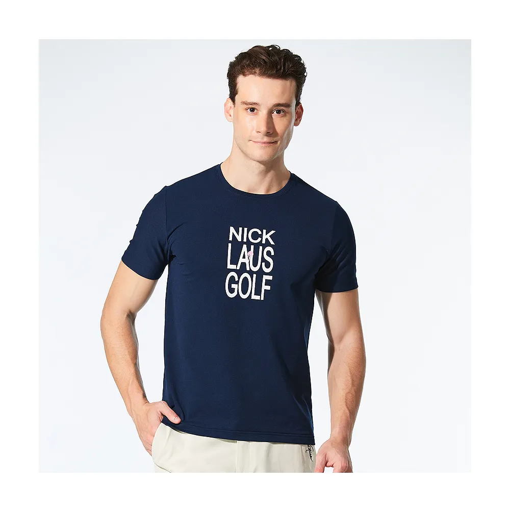 【Jack Nicklaus 金熊】GOLF男款涼感T-SHIRT(藍色)