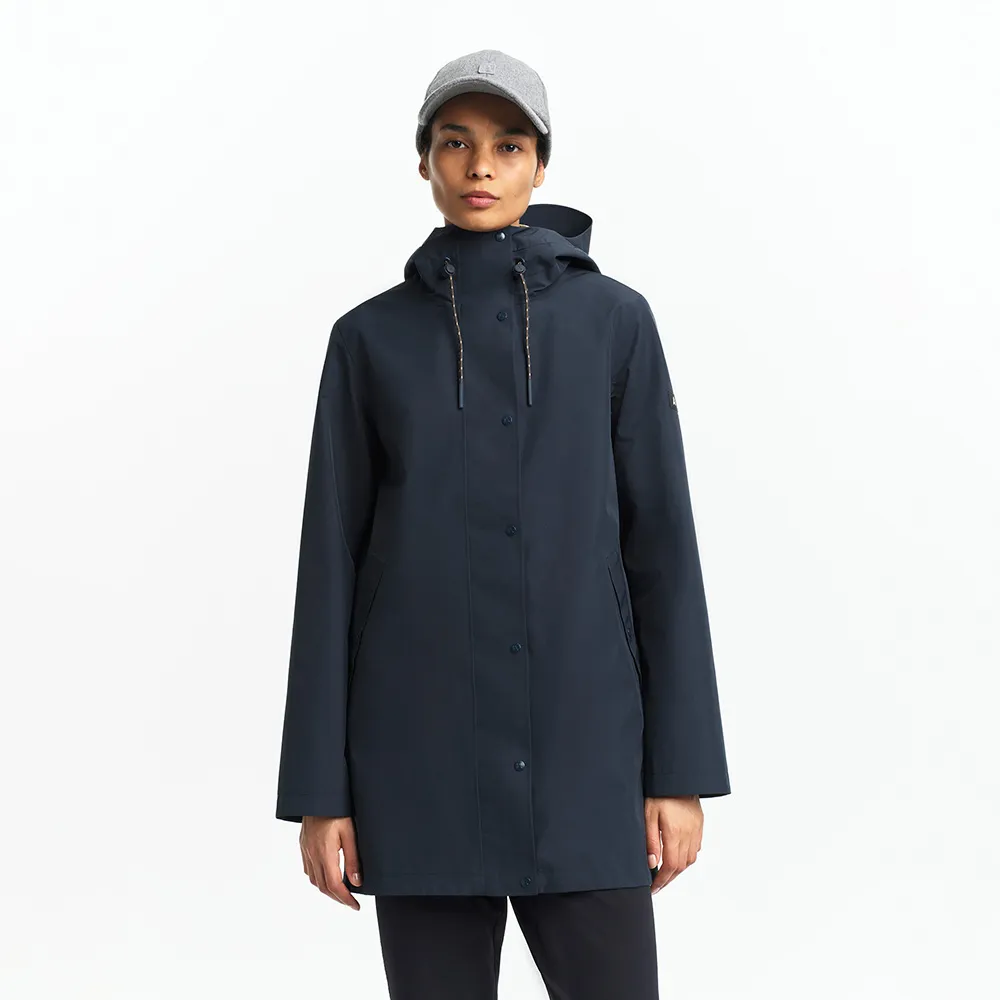 【AIGLE】女 GORE-TEX 防水透氣外套｜AG-FBL93A057 深藍(女外套 防水透氣外套 防風外套 Goretex)