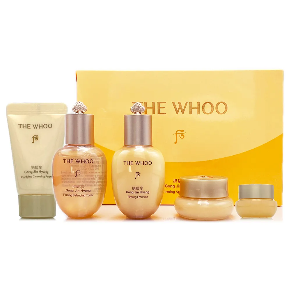 【WHOO 后】拱辰享清潤保養5件組禮盒-滋養液20ml+乳20ml+霜10ml+眼霜4ml+洗顏乳13ml(盒裝/公司貨)