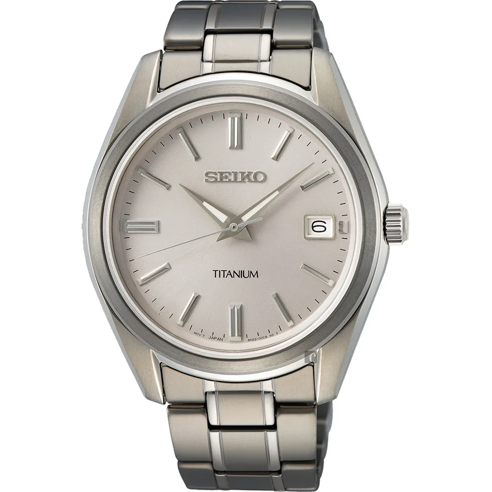 【SEIKO 精工】CS 鈦金屬手錶 錶 生日禮 送禮(SUR369P1/6N52-00B0S)