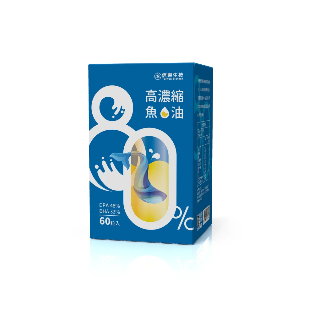 【信東生技】頂級萃取深海魚油(60粒/盒)