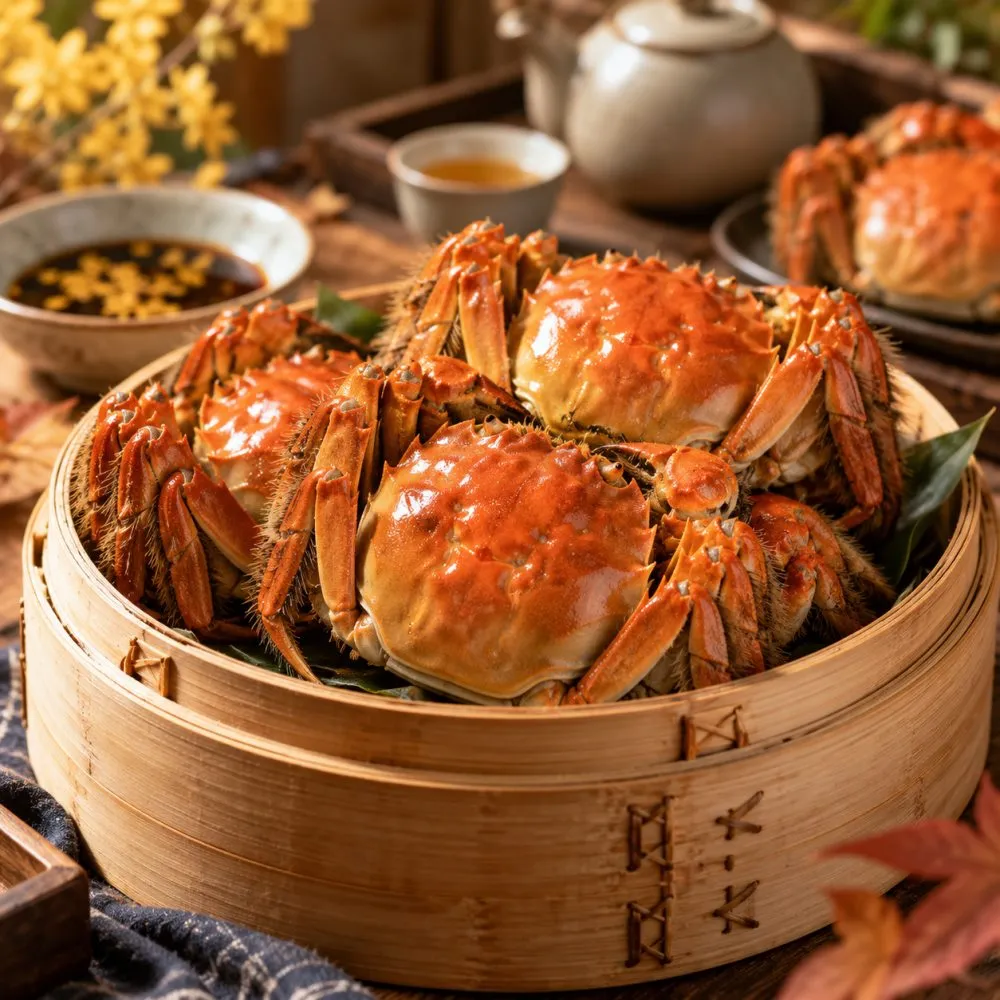 【三頓飯】正宗港A等級江南精品大閘蟹(共4隻_5.2-5.8兩/隻) 保證活蟹直送