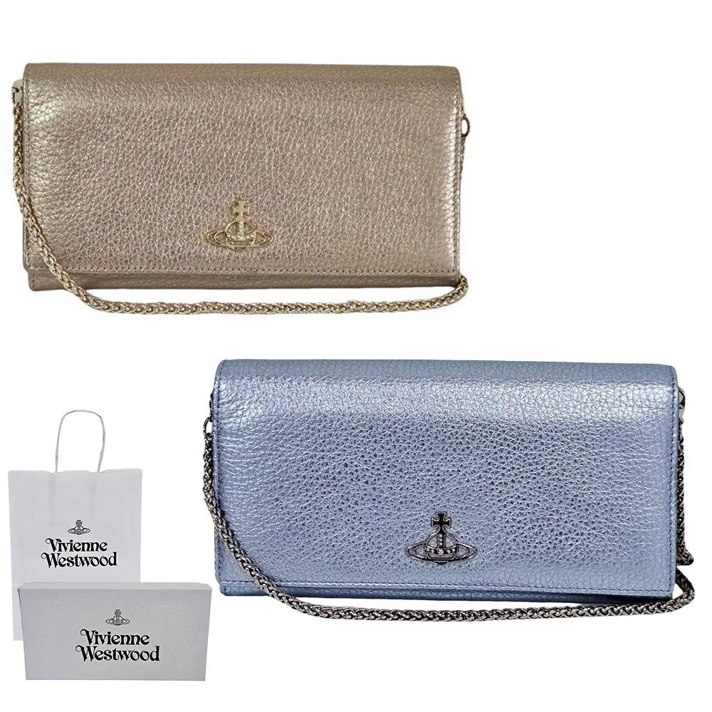 【Vivienne Westwood】WOC 斜背 富貴金/富貴藍(贈原廠紙袋紙盒/七夕情人節)