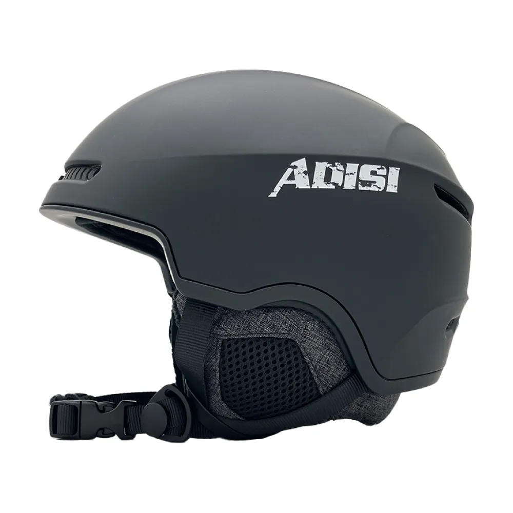 【ADISI】滑雪頭盔-霧黑-AS24141(滑雪 護具 防護 防摔 軟墊 舒適 透氣 保暖)