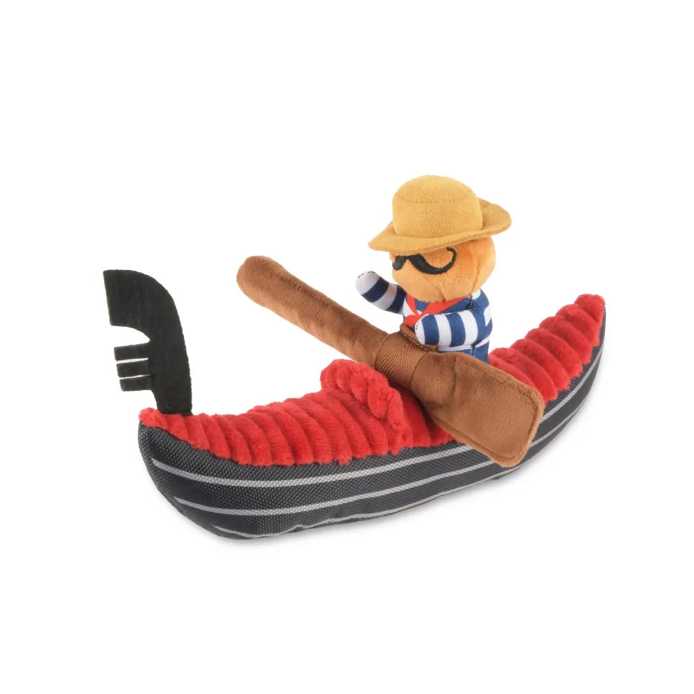 【P.L.A.Y.】旅遊達人 威尼斯鳳尾船 狗玩具 發聲 寵物玩具