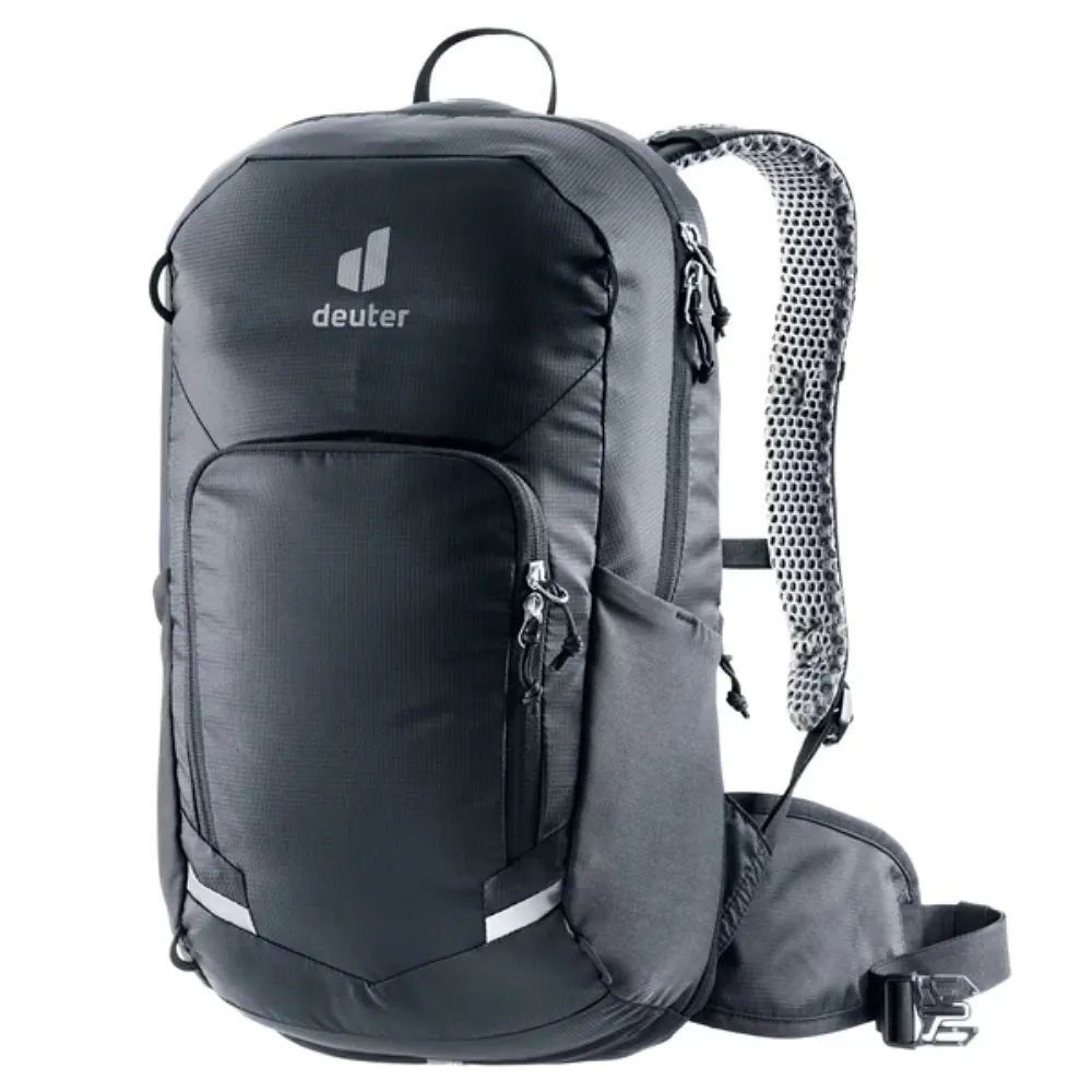 【deuter】輕量化 Bike I 減震透氣自行車背包16L (含雨罩/可容3L水袋)/ 3202025 黑