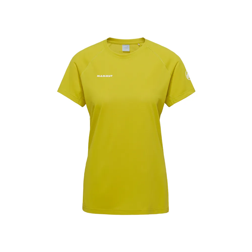 【Mammut 長毛象】Ducan FL T-Shirt AF Women 抗菌短袖排汗衣 相思黃 女款 #1017-07390