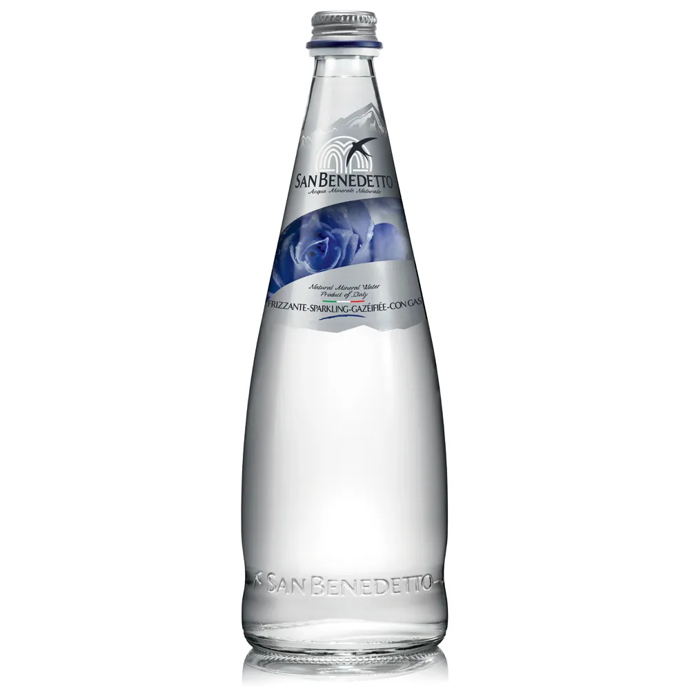 【San Benedetto 聖碧濤】義大利天然氣泡礦泉水750mlx12入/箱(天然氣泡礦泉水/玻璃瓶)