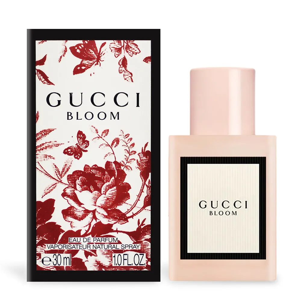 【GUCCI 古馳】BLOOM 花悅女性淡香精(30ml EDP)