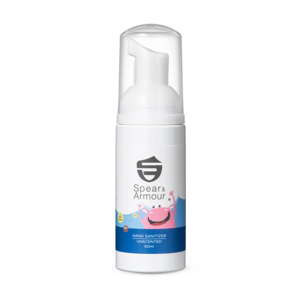 【思必兒】長效乾洗手慕斯怪獸版50ml-無香味(美國專利技術★長效防護抗菌★無酒精成分)