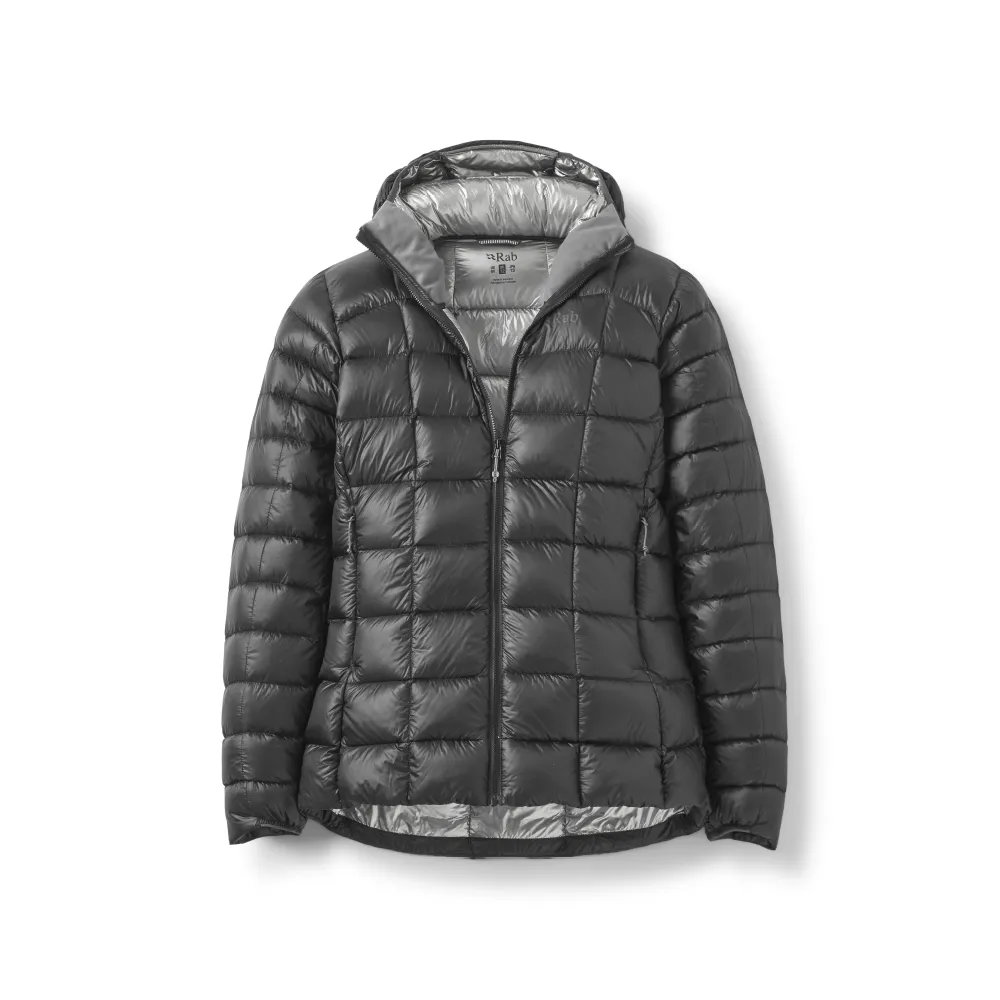 【RAB】Mythic G Jacket Wmns 神話極致輕量保暖羽絨連帽外套 女款 黑色 #QDB63