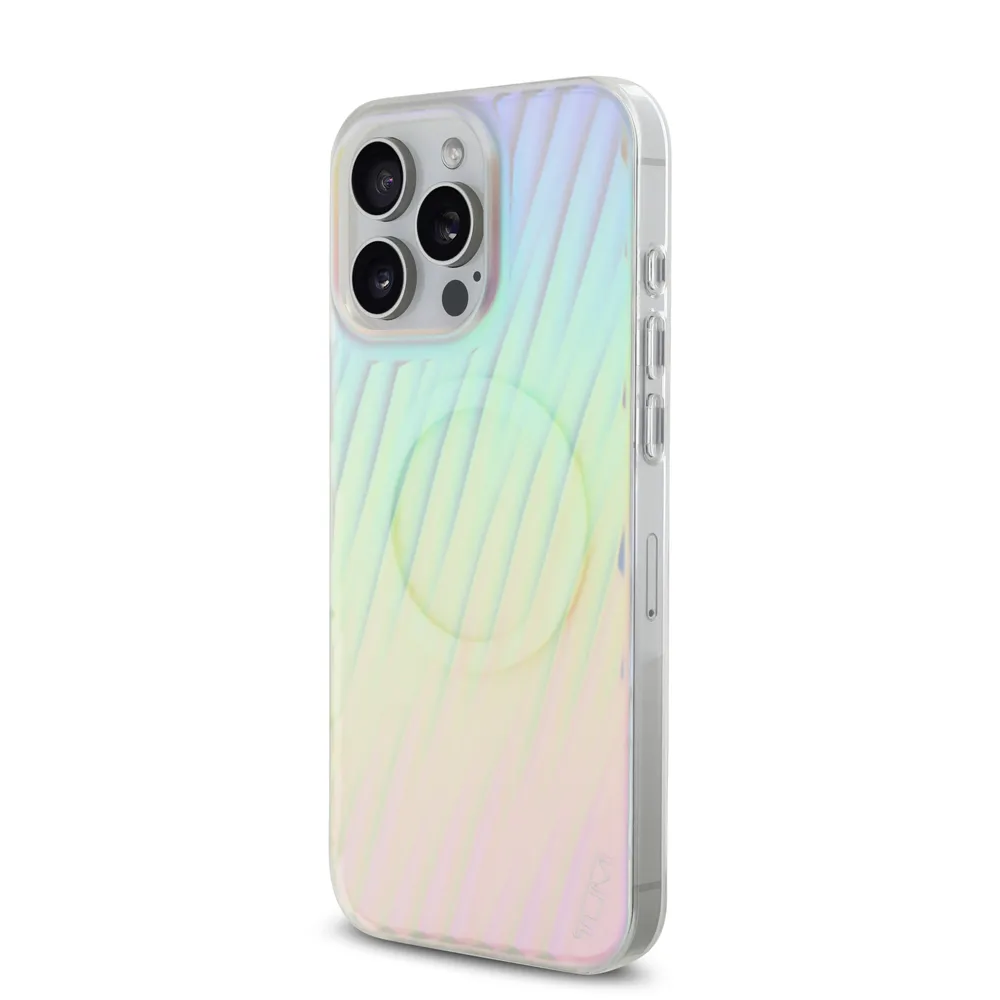 【TUMI】透明煥彩斜紋MAGSAFE手機殼 iPhone 16系列