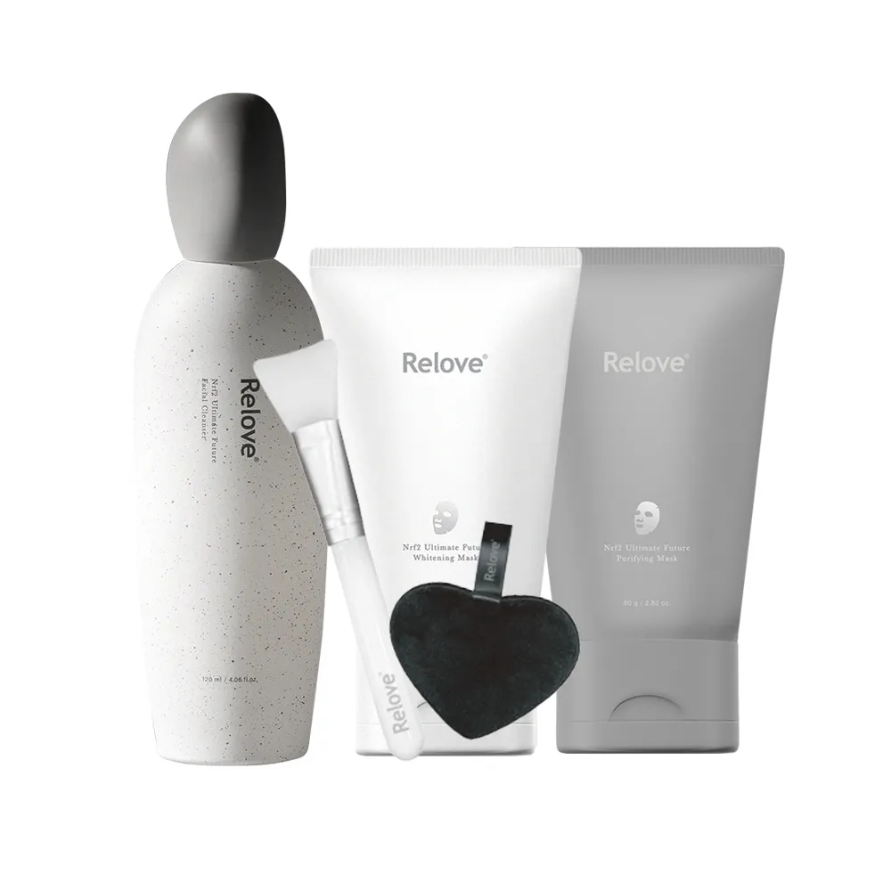 【Relove】全酵肌泌潔顏露120ml+拋光酵母泌膜任選2入煥亮組(刷菌洗+敷 煥膚彈嫩亮 膚況升級)