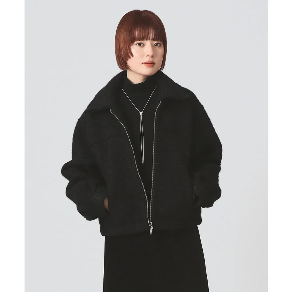 【BEAMS】官方旗艦館 Ray BEAMS / 女裝 LOOP 長毛 拉鍊 外套