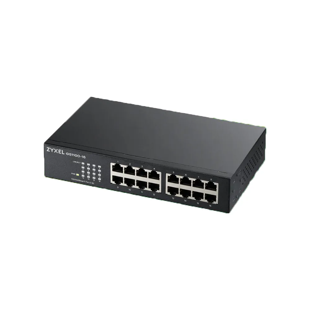 【ZyXEL 合勤】3入組★GS1100-16v3 16埠極速 Gigabit 無網管 交換器(智慧型)