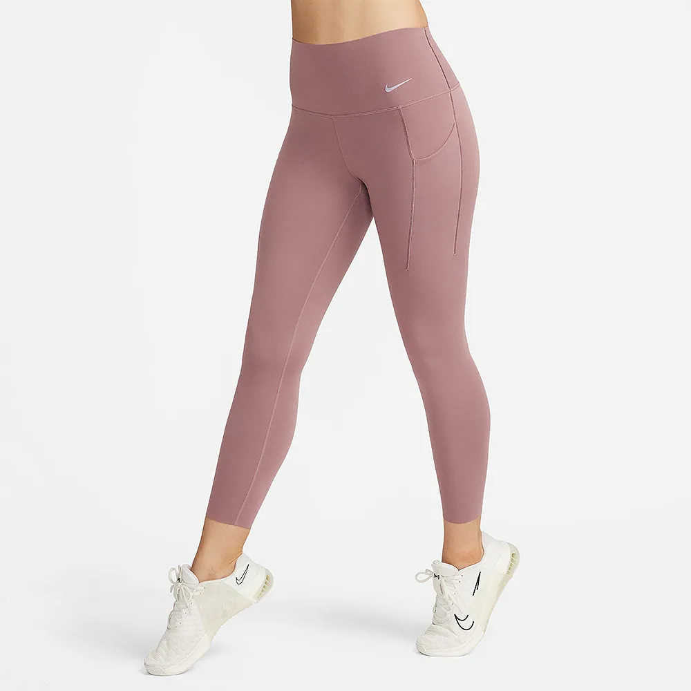 【NIKE 耐吉】長褲 女款 運動褲 緊身褲 AS W NK DF UNIVERSA HR 78 TGH 藕紫 DQ5898-208