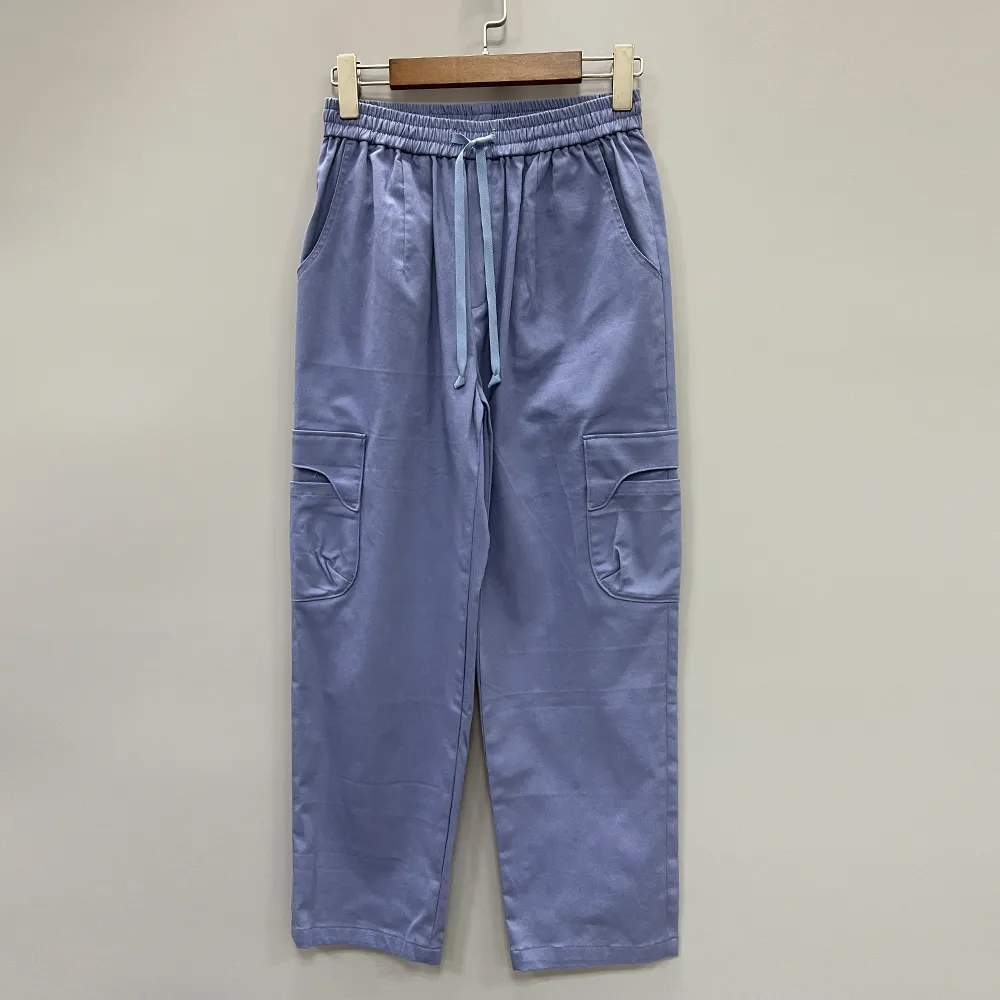 【MAGIQUE WARDROBE】鬆緊綁繩雙口袋窄管褲(2色)