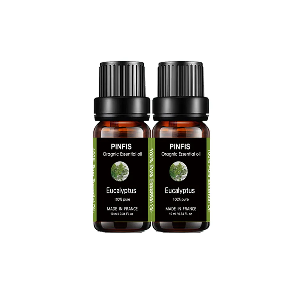 【PINFIS 品菲特】法國有機尤加利純精油-歐盟Ecocert有機認證-2入(10ml)