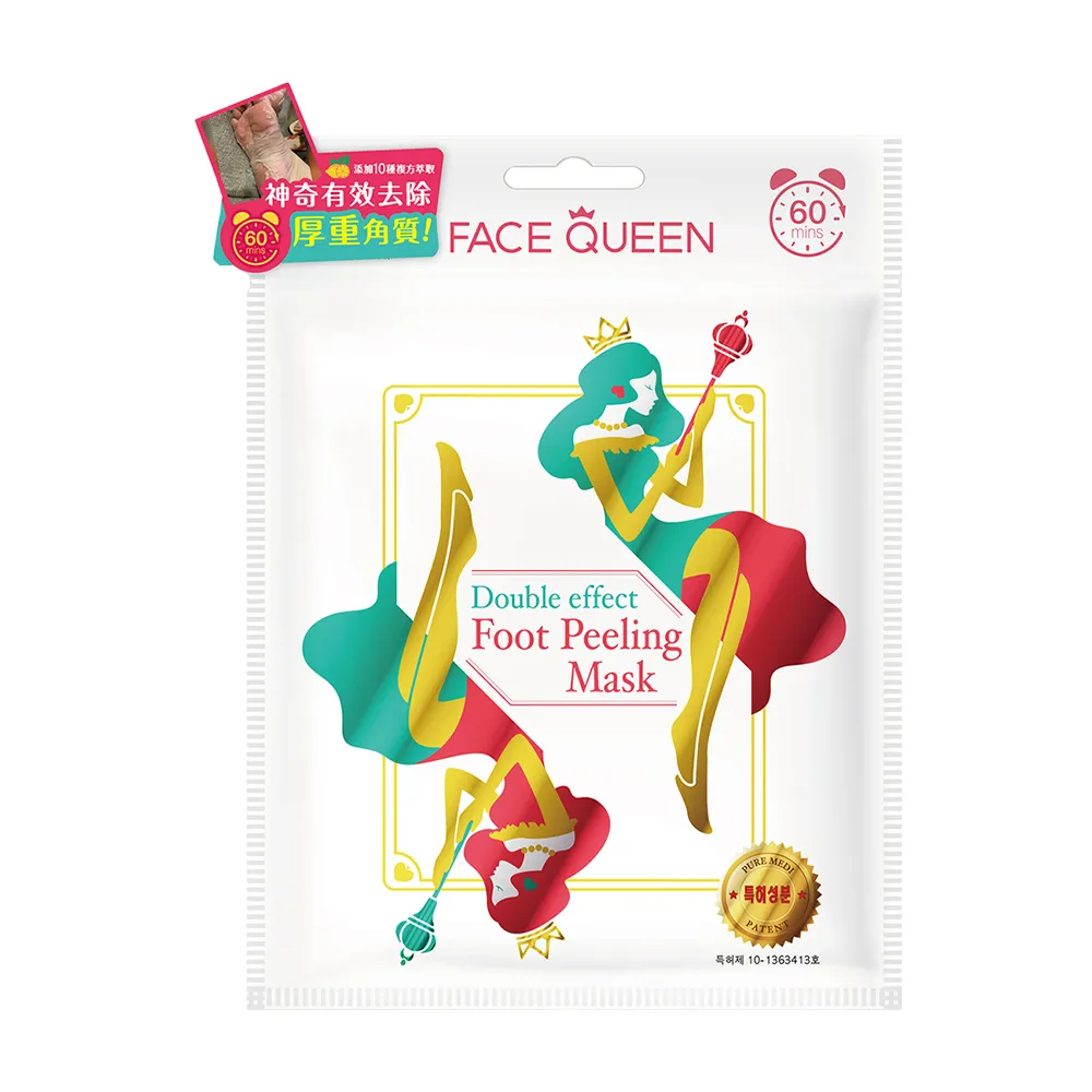 【FaceQueen】神奇去角質雙效煥膚足膜1入