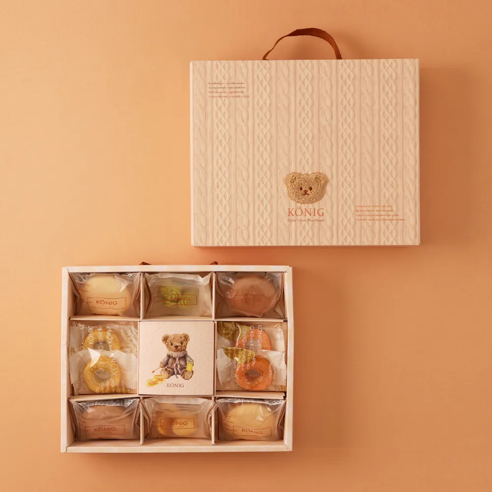 【金格食品】暖暖Bear經典款禮盒5盒組(伴手禮/彌月)