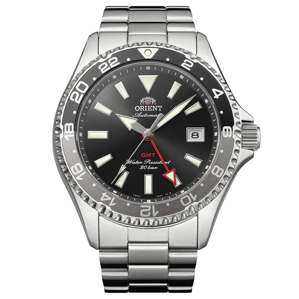 【ORIENT 東方錶】運動系列 Mako GMT 潛水機械腕錶 錶 週年慶 雙11 (RA-BC0001B)