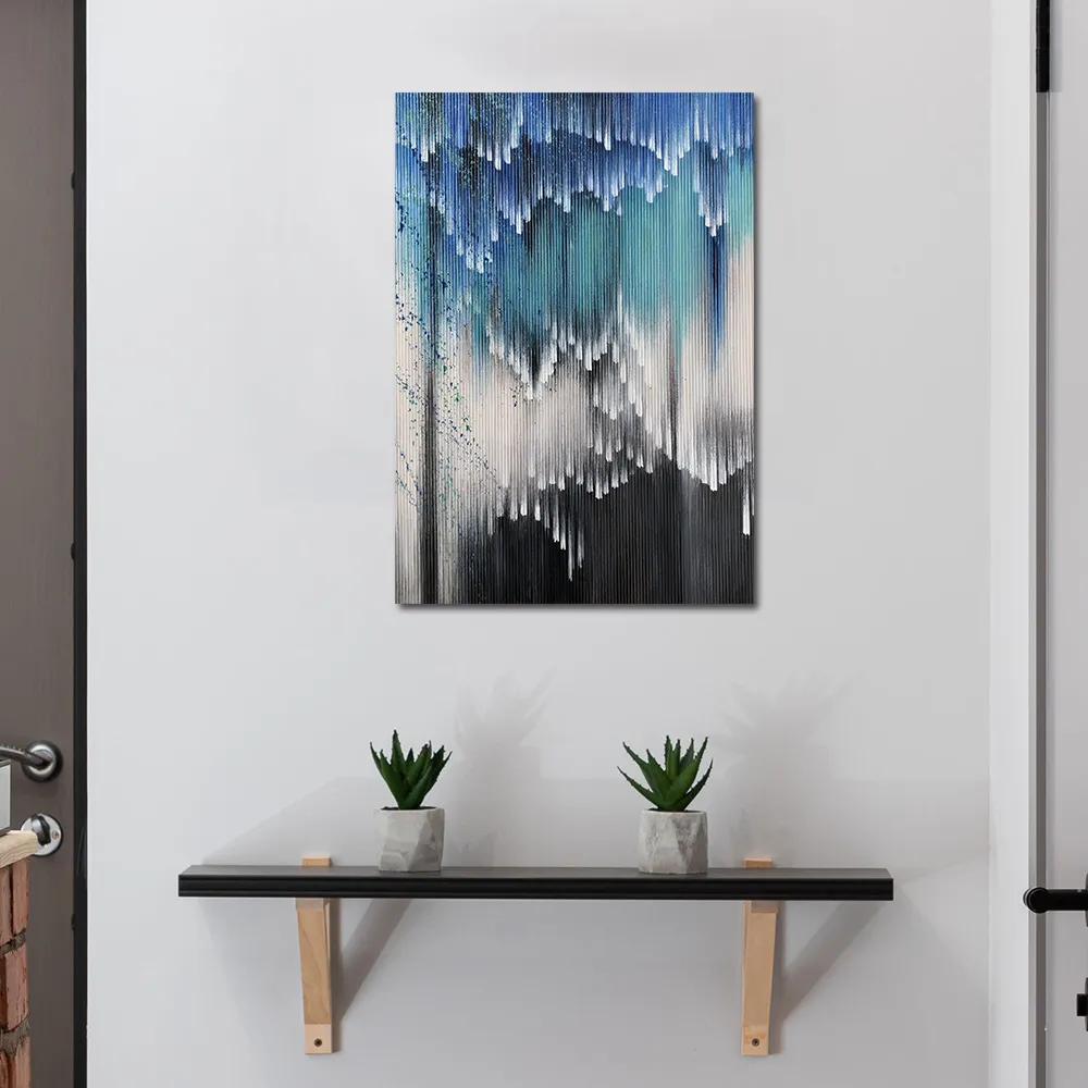 【御畫房】當代國家級展覽畫家 抽象系列手繪油畫70×100cm(DB-012)