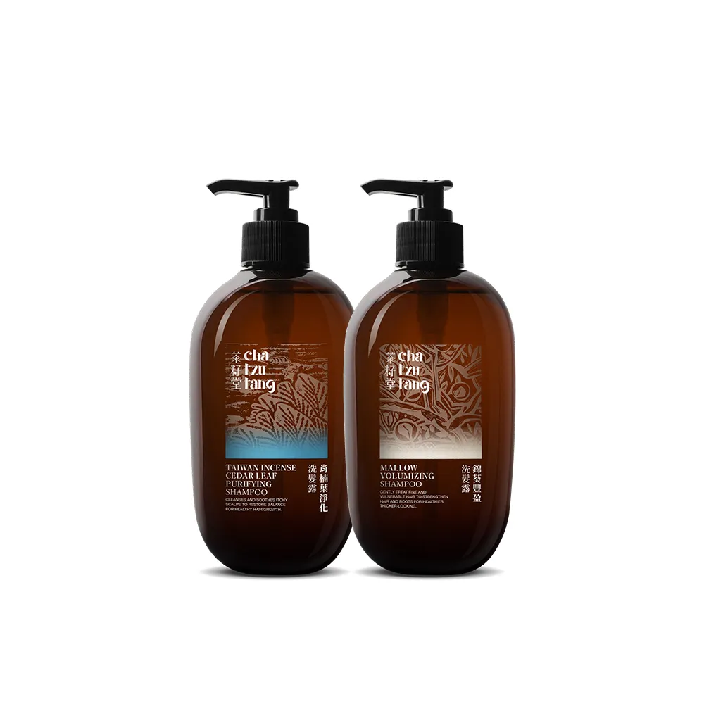 【茶籽堂】髮根蓬鬆調理組｜肖楠葉+錦葵洗髮露500mL(油性細軟髮/清爽控油/蓬鬆不塌)