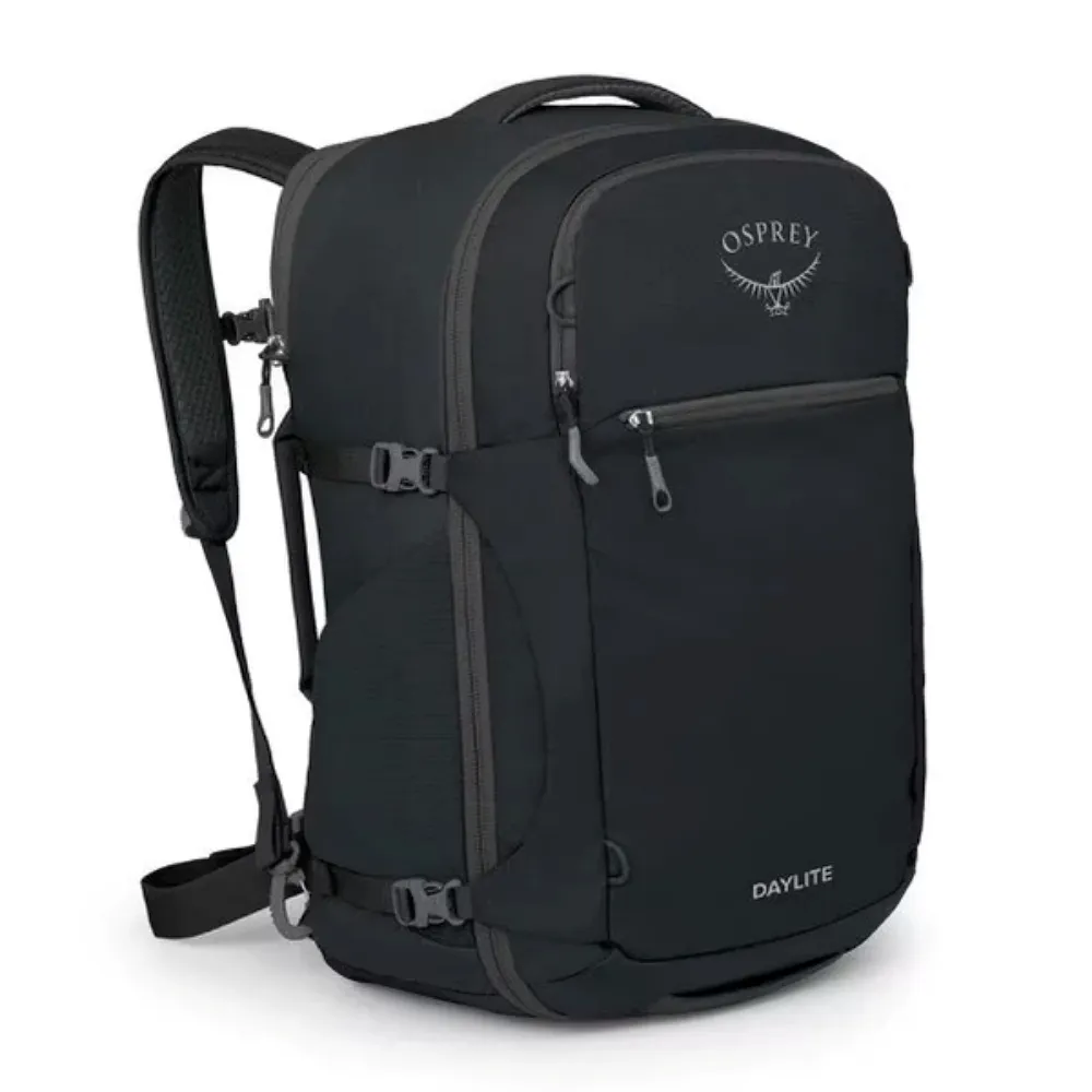 【Osprey】雙11 多孔式 Daylite CO Travel Pack 44 可登機耐磨自助旅行後背包44L.手提行李箱.電腦書包/ 黑