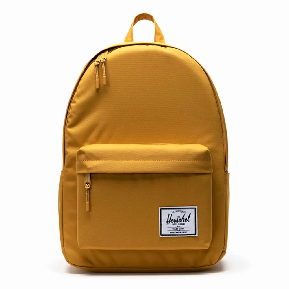 【Herschel】雙11 Classic XL 特大 深黃 黃色 帆布 防潑水 尼龍內裡 可放水壺 大容量 書包 男包 