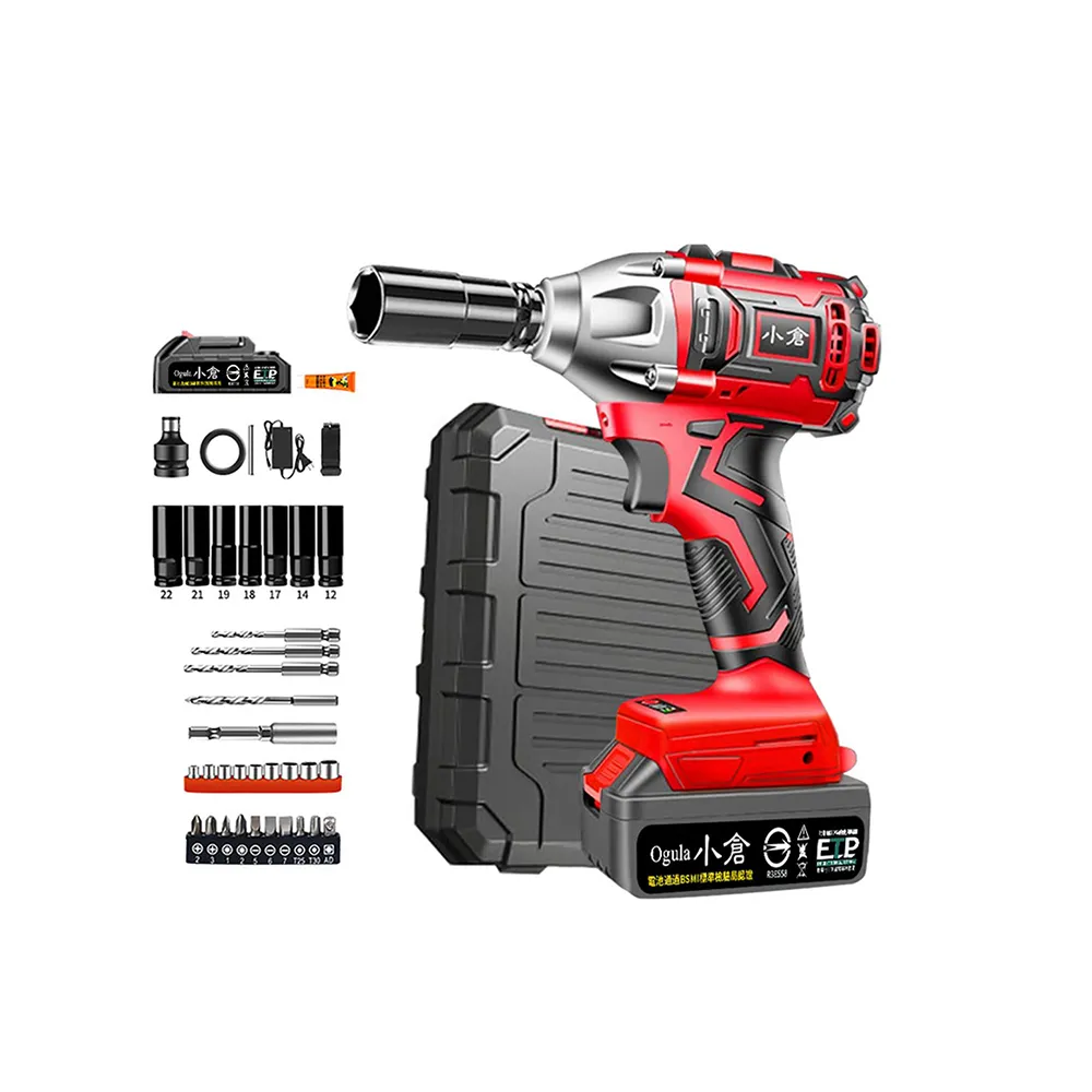 【Ogula 小倉】電動扳手 拆機車傳動 大扭力 2480N無刷款（五節一電）全套配件(衝擊扳手/汽修扳手/無刷扳手)