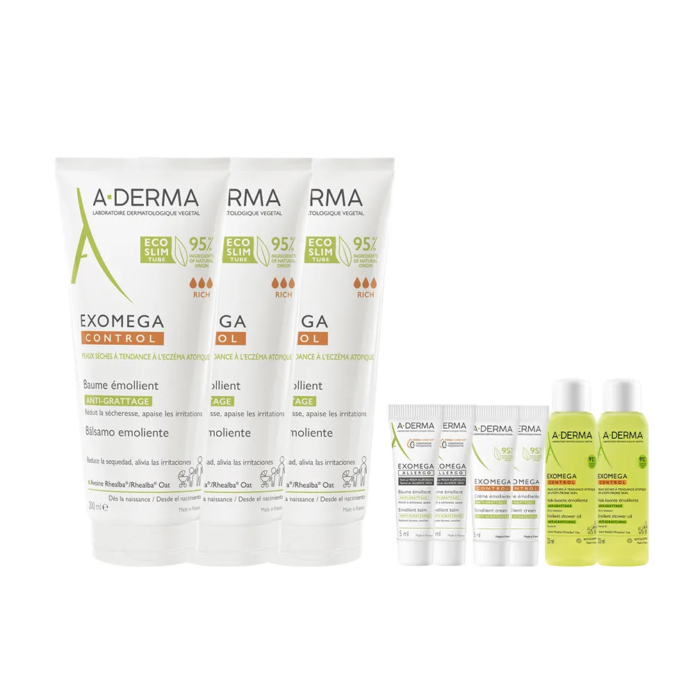 【A-DERMA 艾芙美官方直營】新葉益護佳強護霜200ml 3入