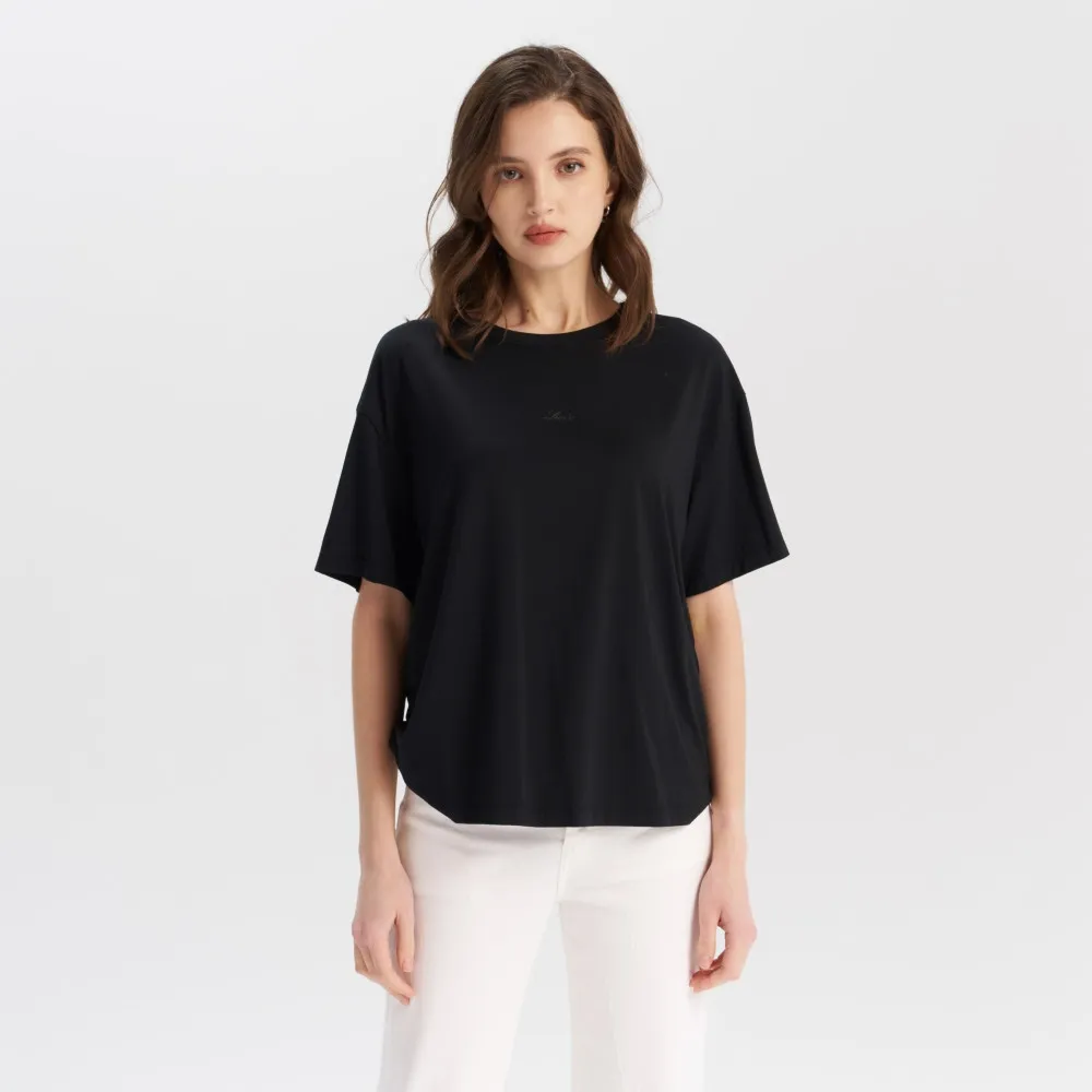 【LEVIS】女款 圓領短袖 背後開v岔 短t 上衣 熱賣單品 003ST-0000