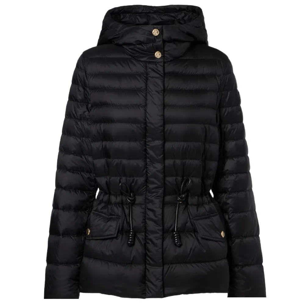 【MONCLER】秋冬新款 女款 RAIES 連帽羽絨外套-黑色(4號USA-XL)
