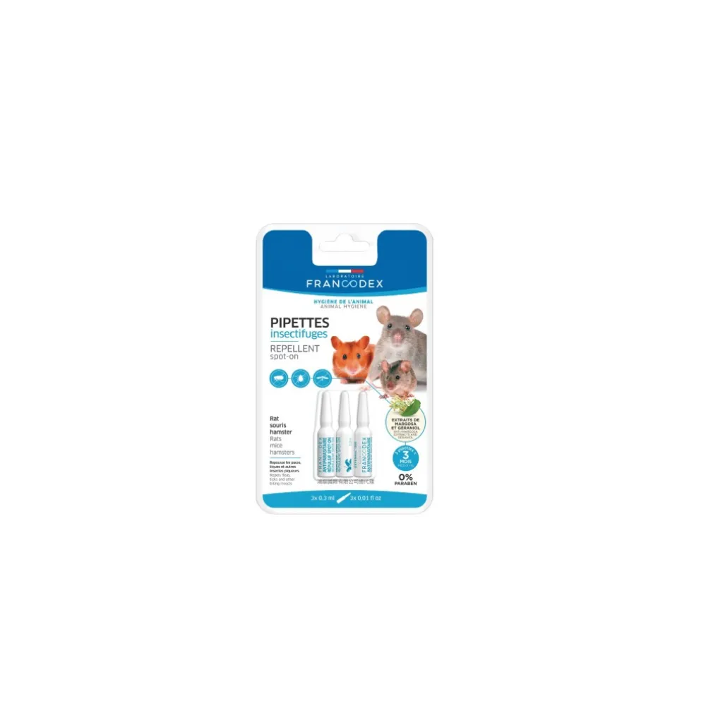 【Francodex】小動物蟲蟲終結者-外用S（ 3管x0.3ml）-2入組