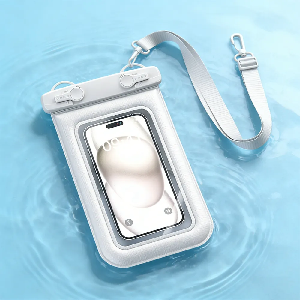 【SUNORO】IPX8漂浮防水手機袋 7.2吋 可觸控游泳潛水手機套 雙密封防雨防水套