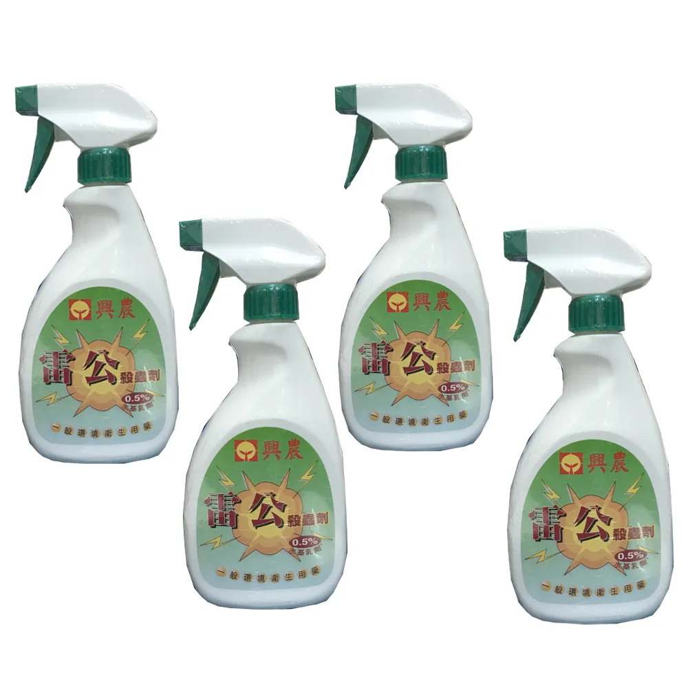 【小美紀】131H-4雷公500ml*4(蚊蟲藥 螞蟻藥 火蟻藥 小黑蚊藥 蟑螂藥 跳蚤藥   環境消毒 小黑飛)