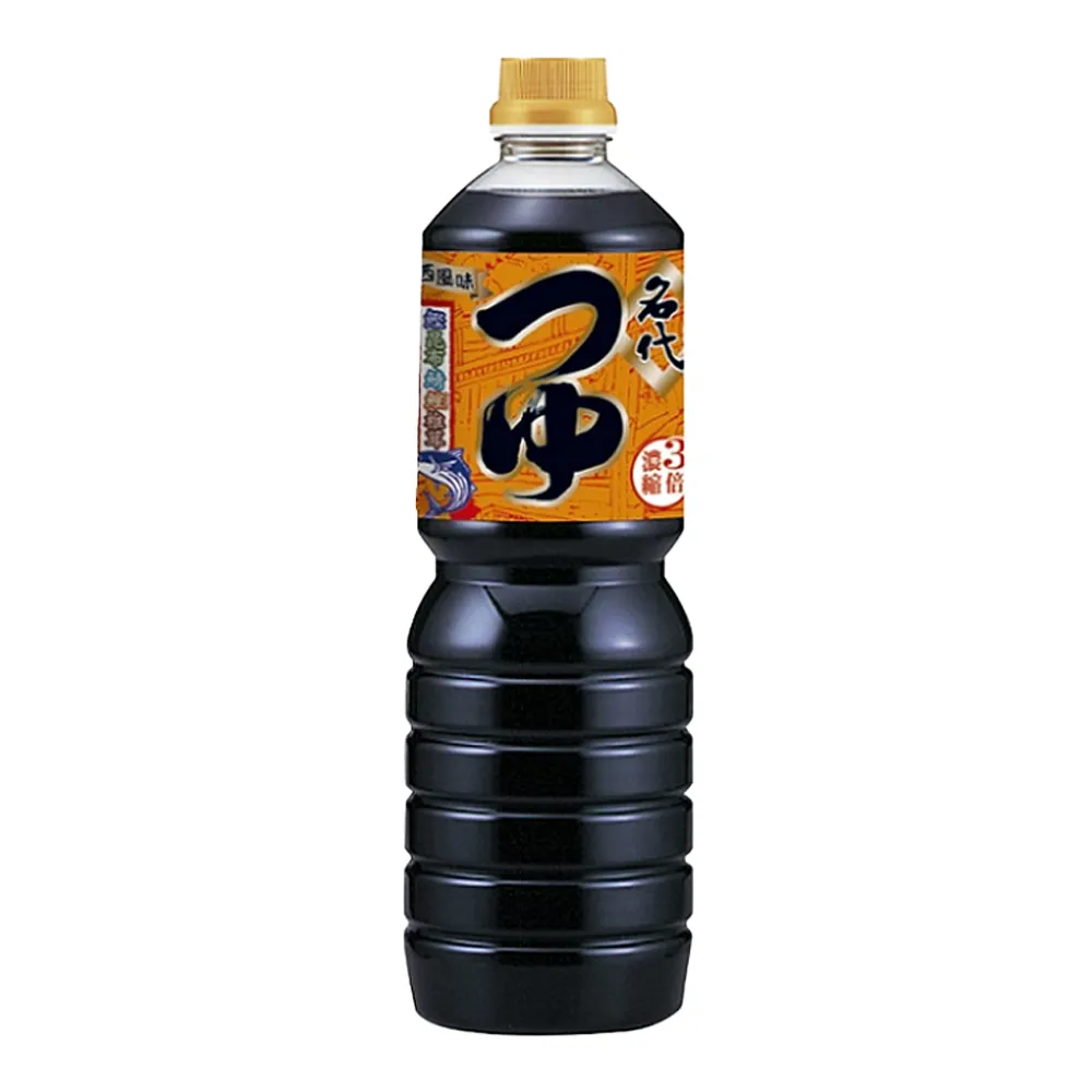 日本鰹魚調味露 1000ml/瓶 3倍濃縮 3瓶組(濃縮 鰹魚露 調味 日式醬油)