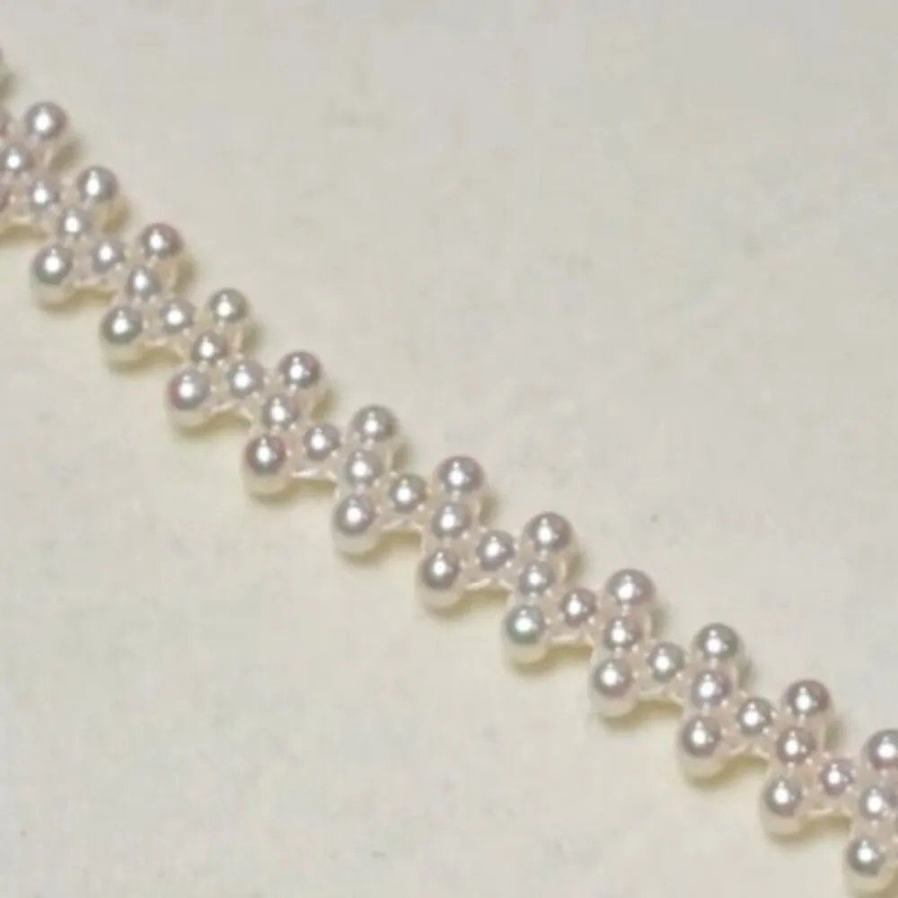 海斯珠寶 3-4mm 天然極光淡水珍珠 14K金手鍊 強光珍珠 復古手工編織工藝 高級珠寶 送禮推薦