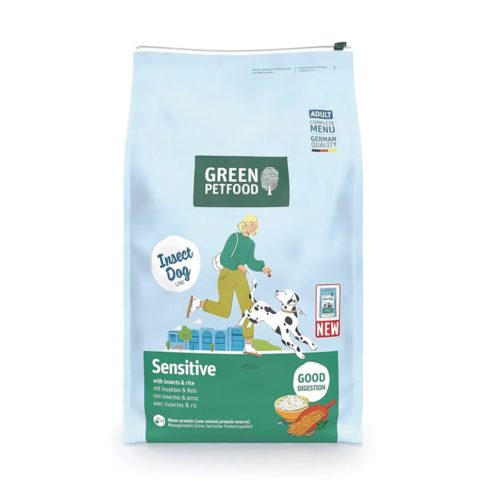 【Green Petfood 綠自然】即期良品 昆蟲蛋白+大米 無麩質低敏成犬飼料 10KG(狗飼料 效期20270304)