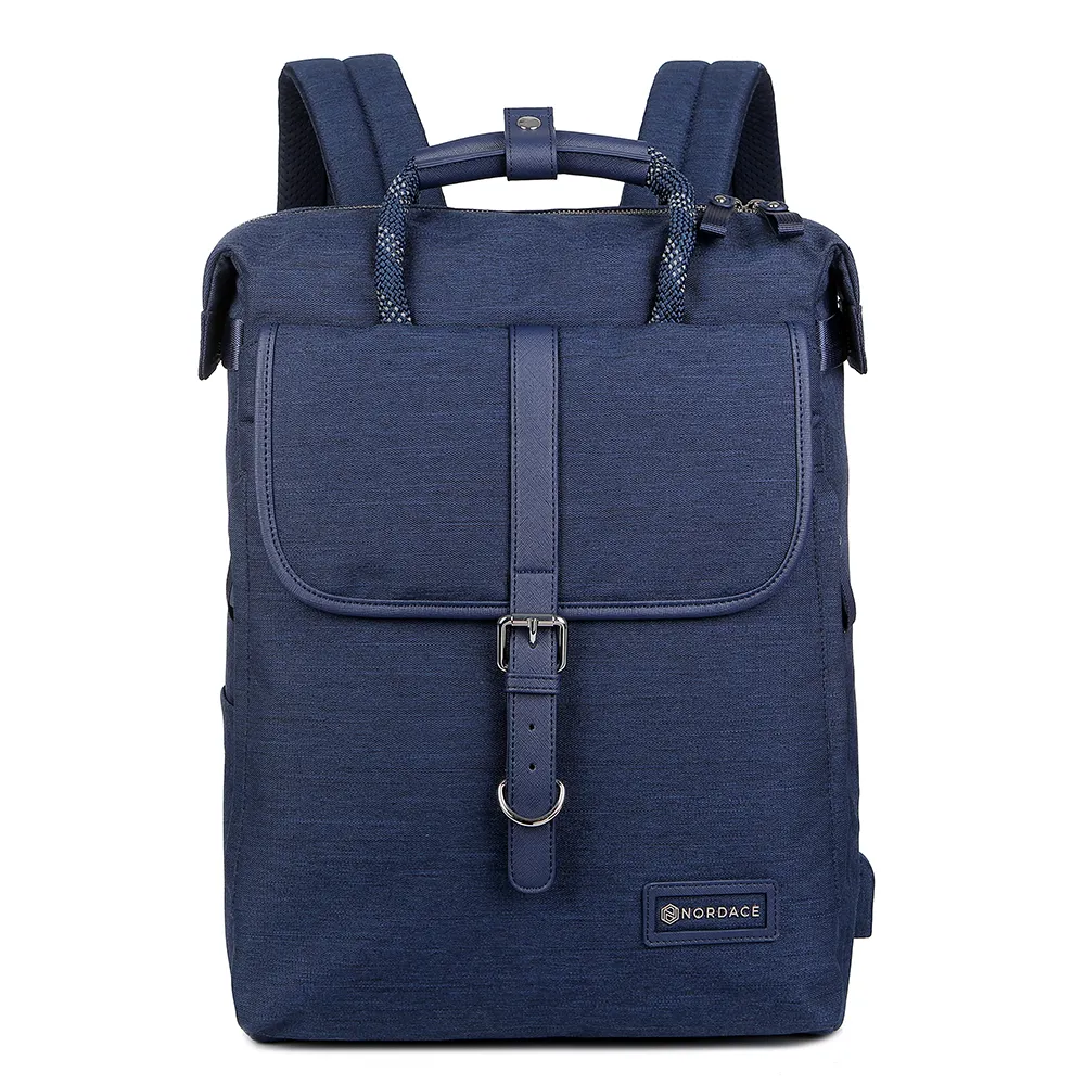 【Nordace】重複Comino藍色托特時尚背包 ND1061-4(登山遠足上班上學)